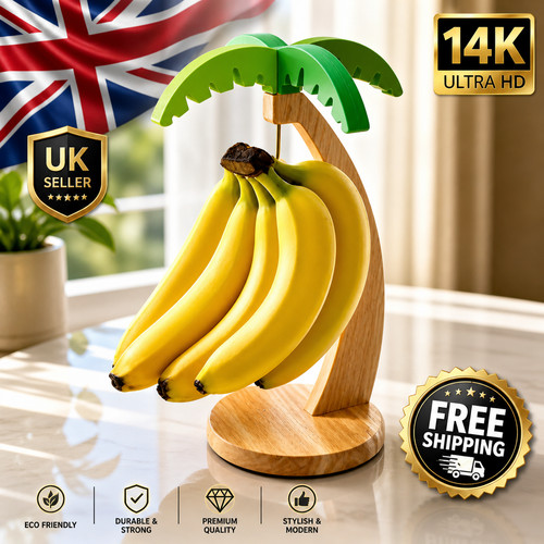 Wooden banana hanger - banana,