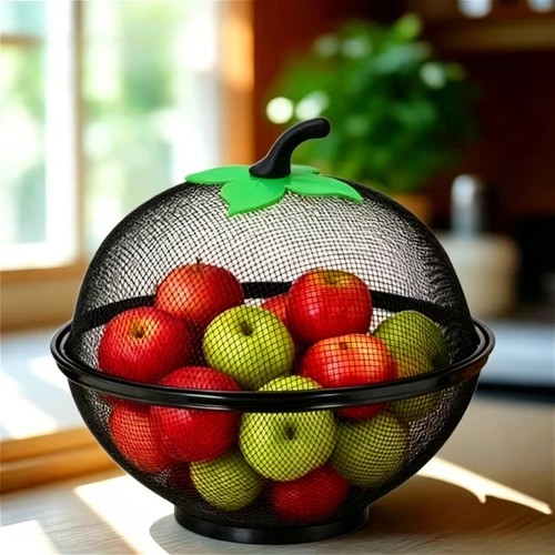 Fruit basket with mesh - mesh, cover