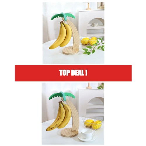 Wooden banana holder hanging - wooden,
