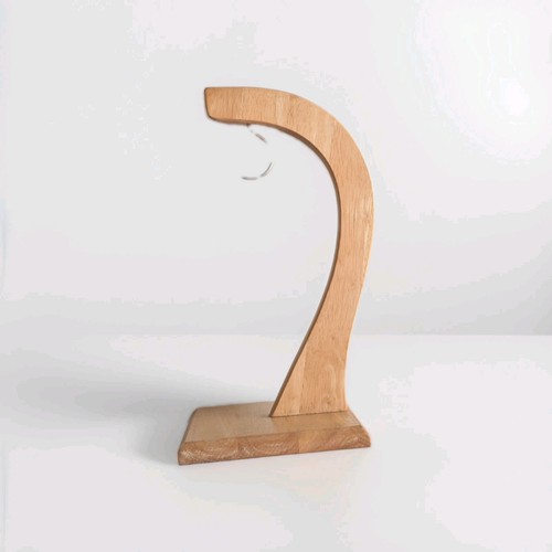 Natural hevea wood banana - natural,