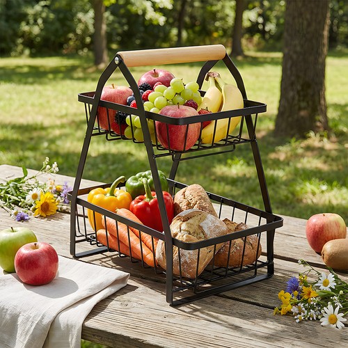 Tiers fruit basket holder - fruit,