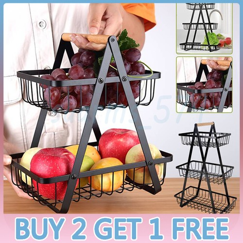 Tier fruit storage basket - 3-tier,