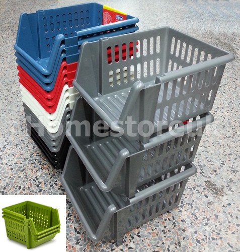 Stackable storage basket - stackable,