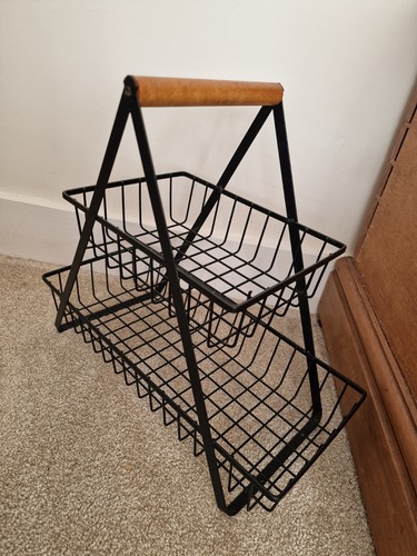 Tier metal wire fruit basket - fruit,