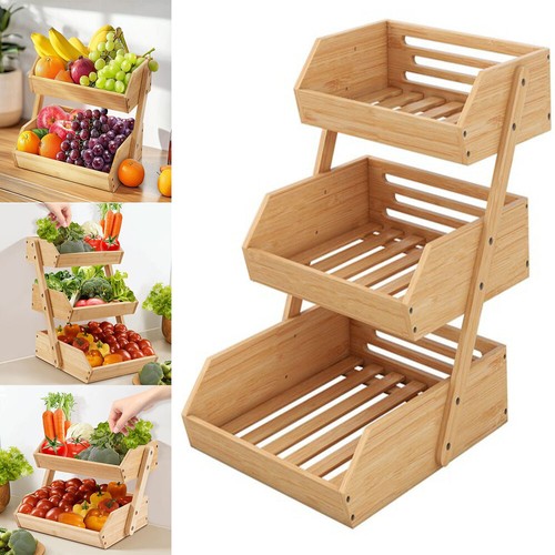 Tier bamboo kitchen - 2/3-tier,