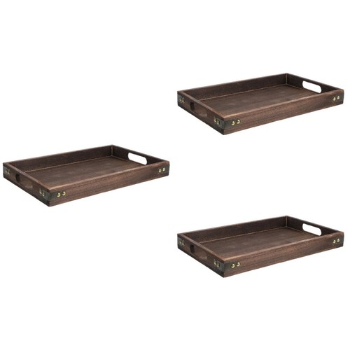 Reusable light brown wooden - brown,
