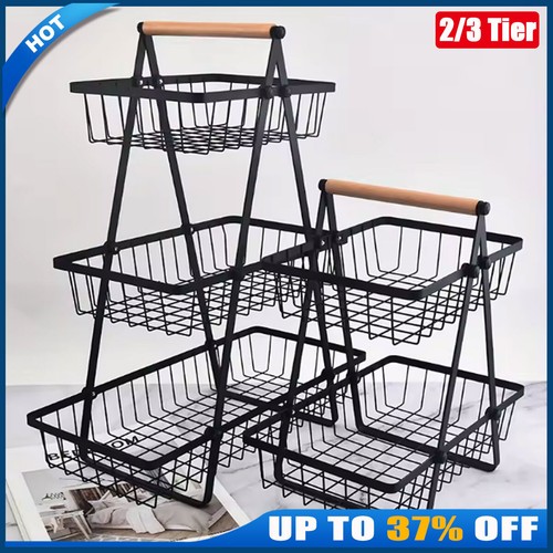 3tier fruit basket - basket, handle