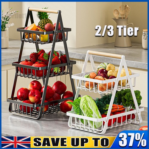 Tier metal wire fruit basket - wire,