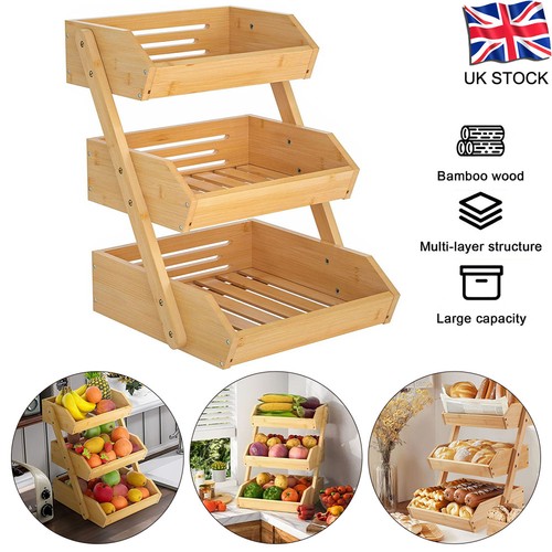 Tier bamboo fruit - 3-tier, &
