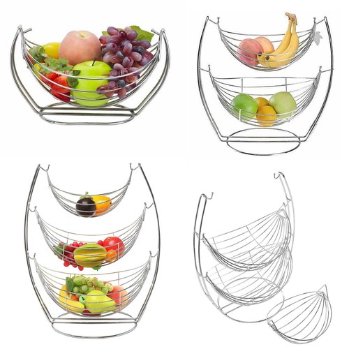 Chrome fruit basket vegetable - fruit,